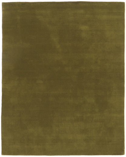 8 x 10 Solid Olive Green Modern Rug 30928