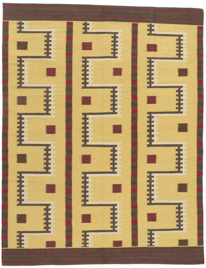 8 x 10 Scandinavian Modern Swedish Inspired Kilim Rug 30960