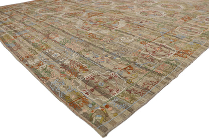 8 x 9 Vintage Uzbek Afghan Kilim Rug 80099