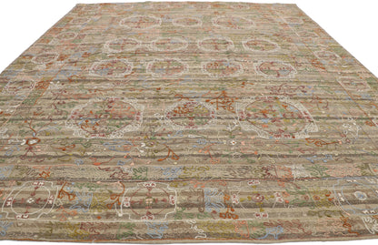 8 x 9 Vintage Uzbek Afghan Kilim Rug 80099