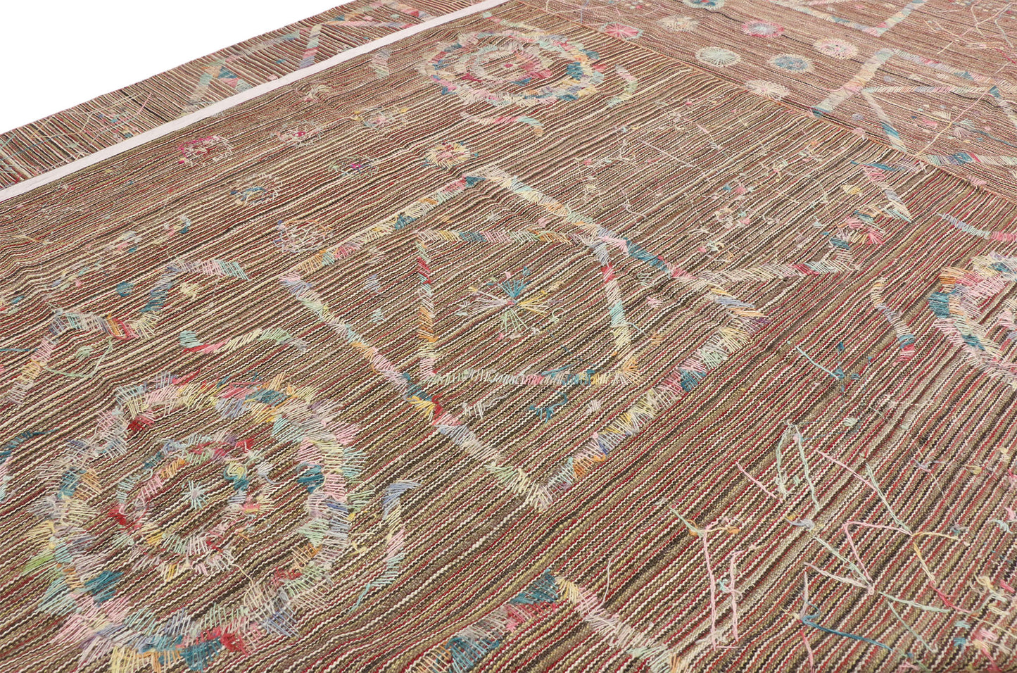 9 x 12 Vintage Uzbek Afghan Kilim Rug 80101