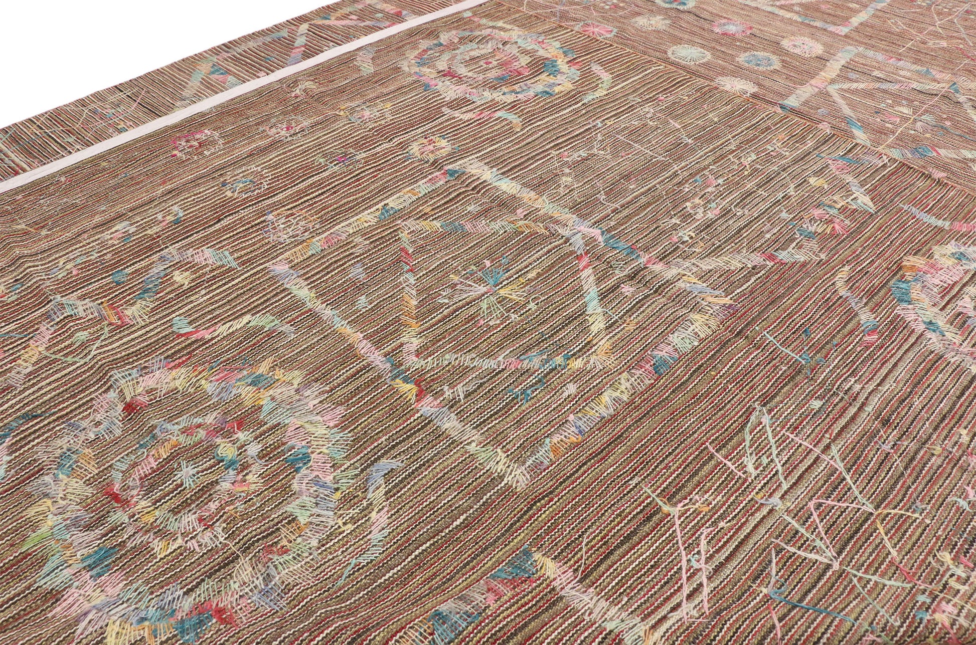 9 x 12 Vintage Uzbek Afghan Kilim Rug 80101