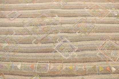 5 x 8 Vintage Uzbek Afghan Kilim Rug 80104