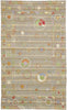 5 x 8 Vintage Uzbek Afghan Kilim Rug 80109