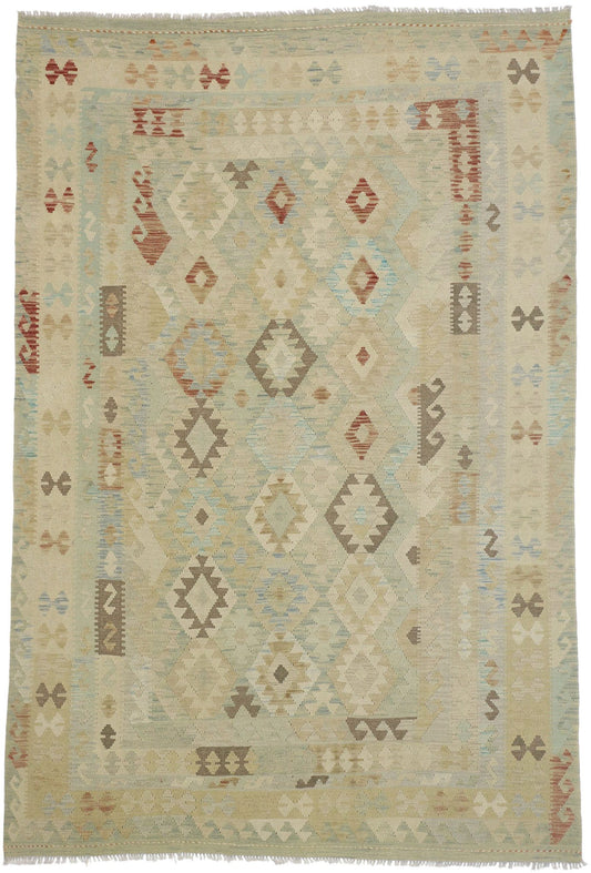 7 x 10 Vintage Afghan Kilim Rug 80118