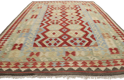 7 x 10 Vintage Afghan Kilim Rug 80119