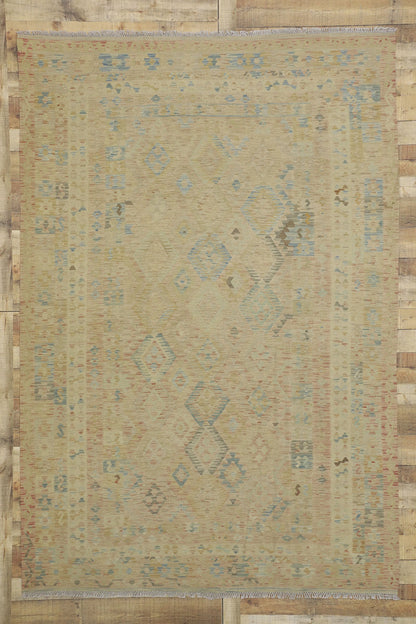 7 x 10 Vintage Afghan Kilim Rug 80123