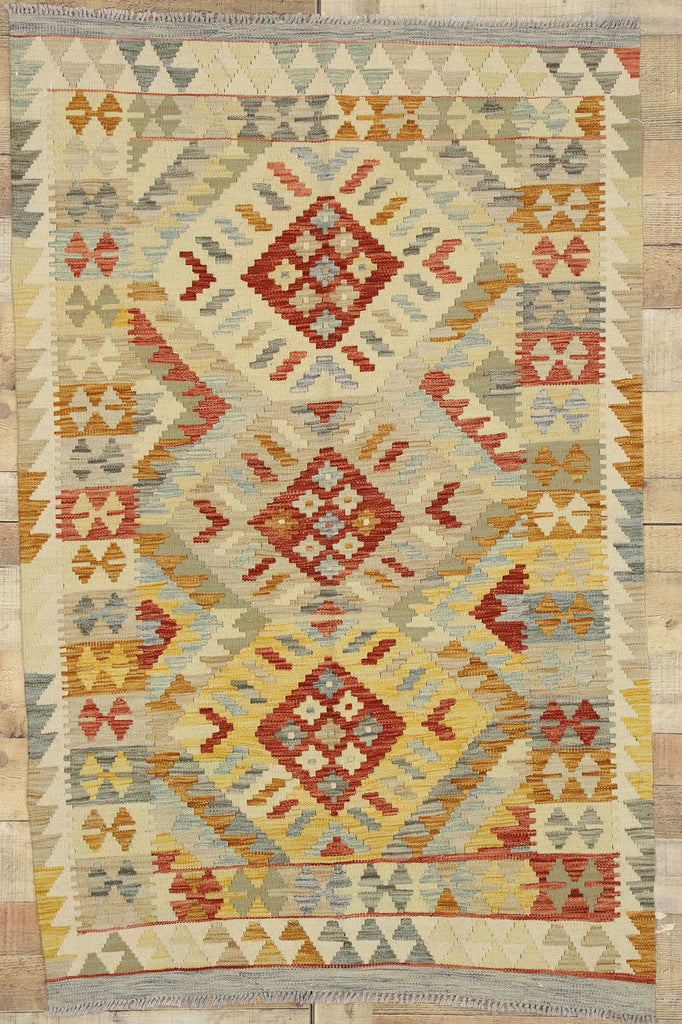 3 x 5 Vintage Afghan Kilim Rug 80127