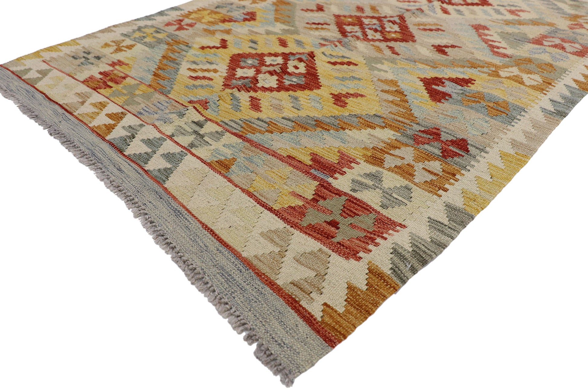3 x 5 Vintage Afghan Kilim Rug 80127