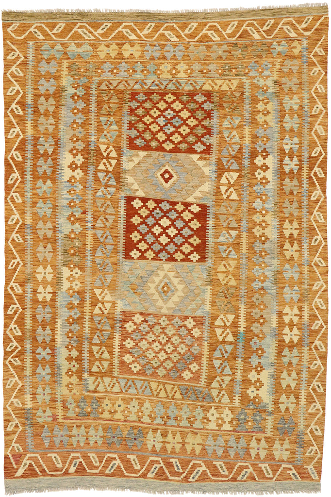 6 x 8 Vintage Afghan Kilim Rug 80128