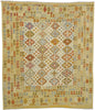 8 x 9 Vintage Afghan Kilim Rug 80130