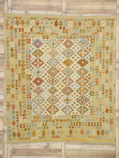 8 x 9 Vintage Afghan Kilim Rug 80130
