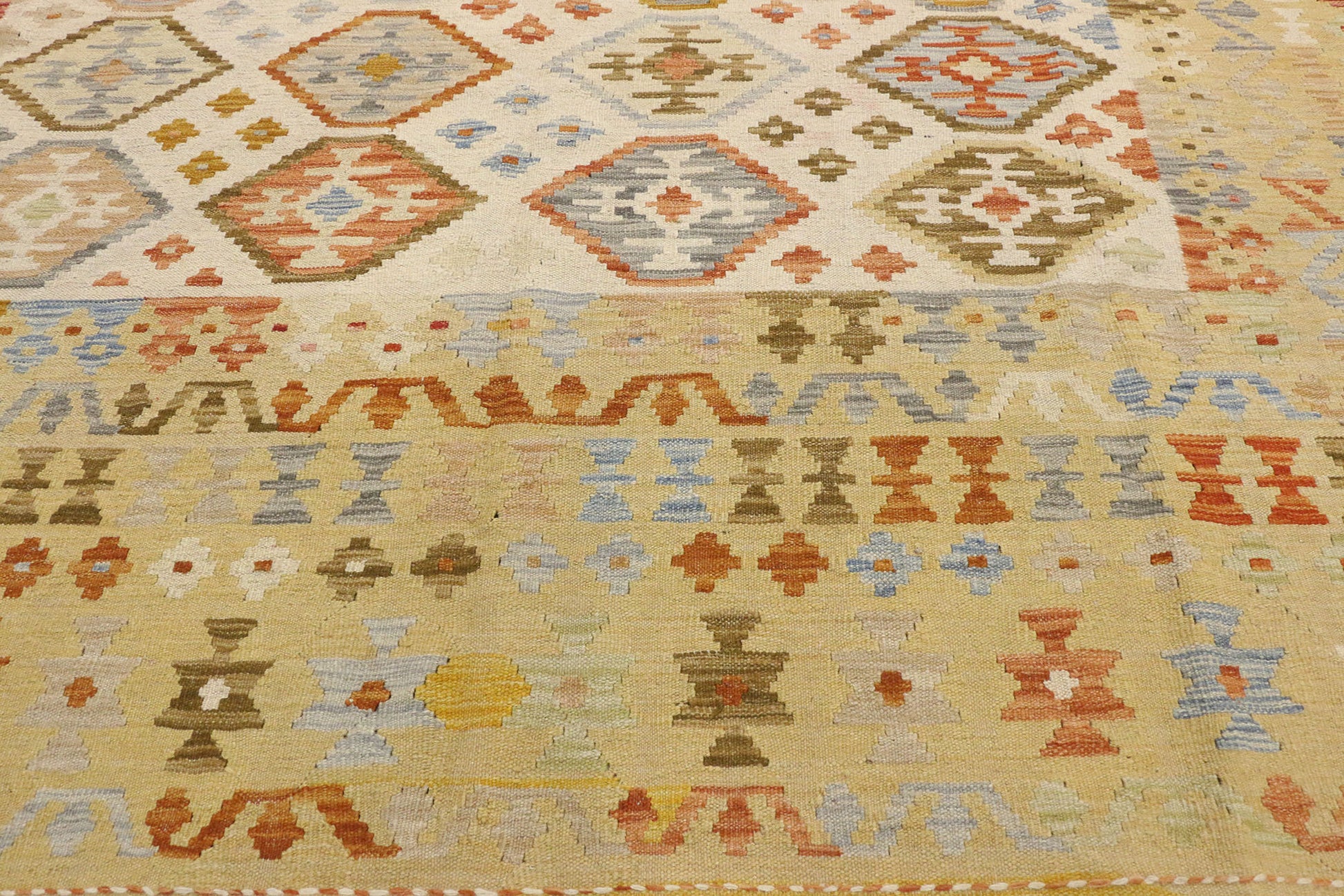 8 x 9 Vintage Afghan Kilim Rug 80130