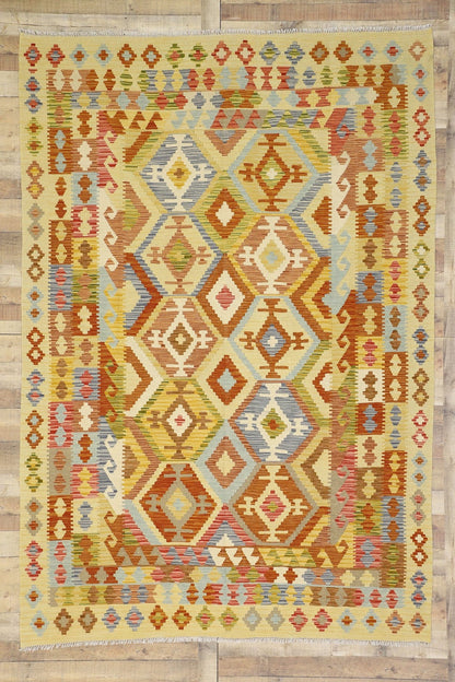7 x 10 Vintage Afghan Kilim Rug 80132