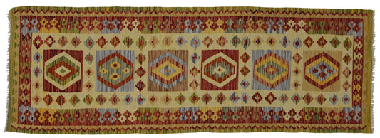 3 x 9 Vintage Afghan Kilim Rug 80143
