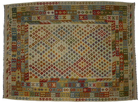 9 x 11 Vintage Afghan Kilim Rug 80148