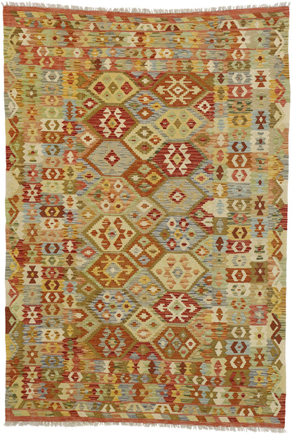 6 x 8 Vintage Afghan Kilim Rug 80157