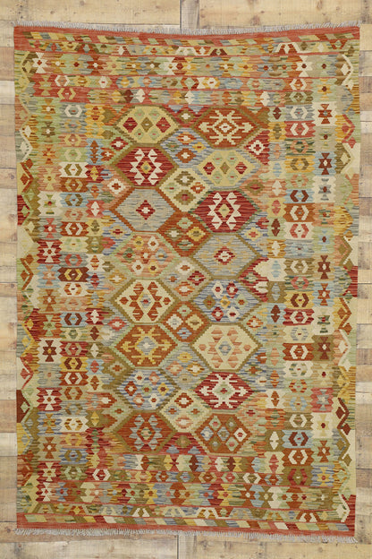 6 x 8 Vintage Afghan Kilim Rug 80157