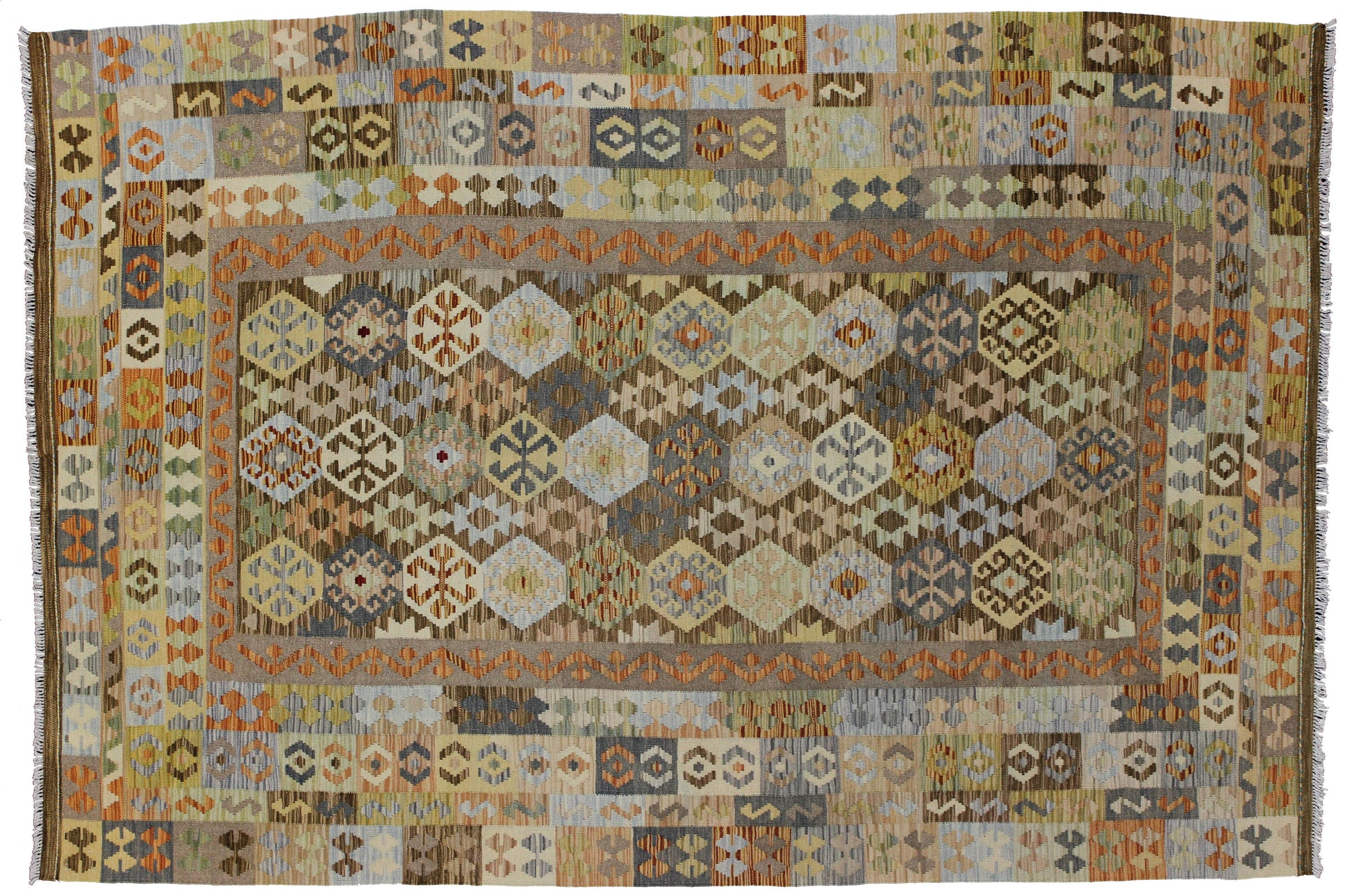 7 x 10 Vintage Kilim Rug 80159