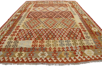 7 x 9 Vintage Afghan Kilim Rug 80160