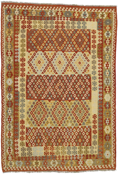 7 x 9 Vintage Afghan Kilim Rug 80160