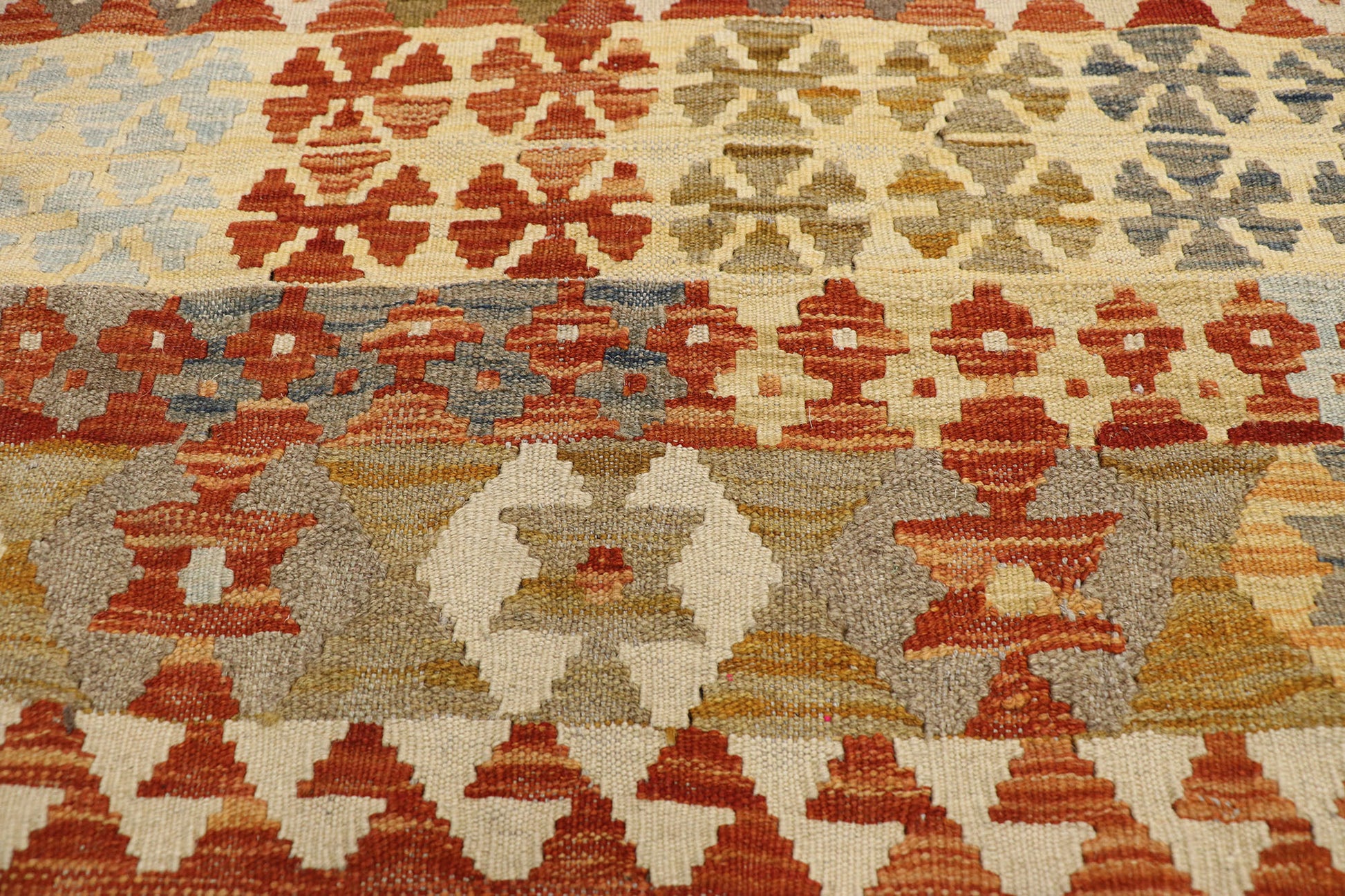 7 x 9 Vintage Afghan Kilim Rug 80160