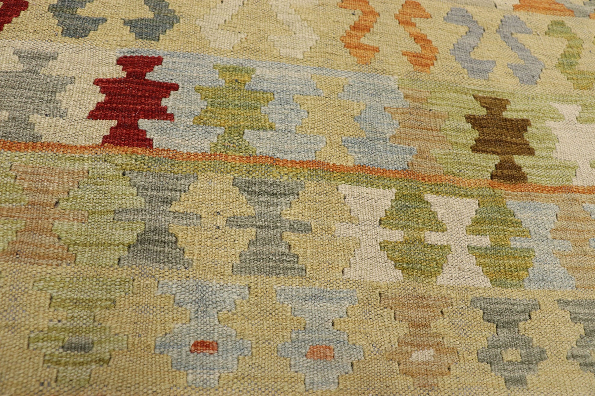 8 x 10 Vintage Afghan Kilim Rug 80168