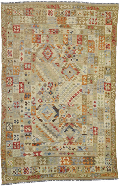 6 x 10 Vintage Afghan Kilim Rug 80170