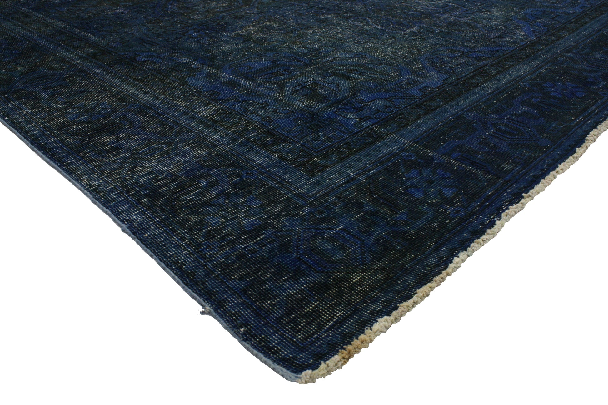 9 x 12 Vintage Overdyed Rug 80237