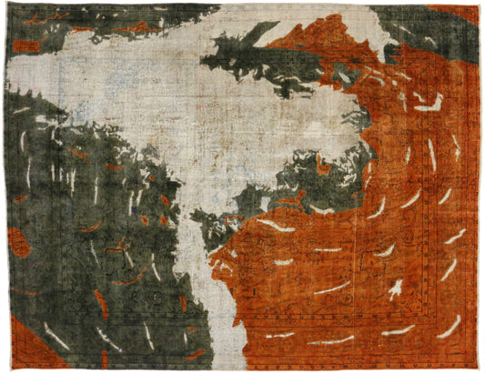 10 x 12 Vintage Overdyed Rug 80238