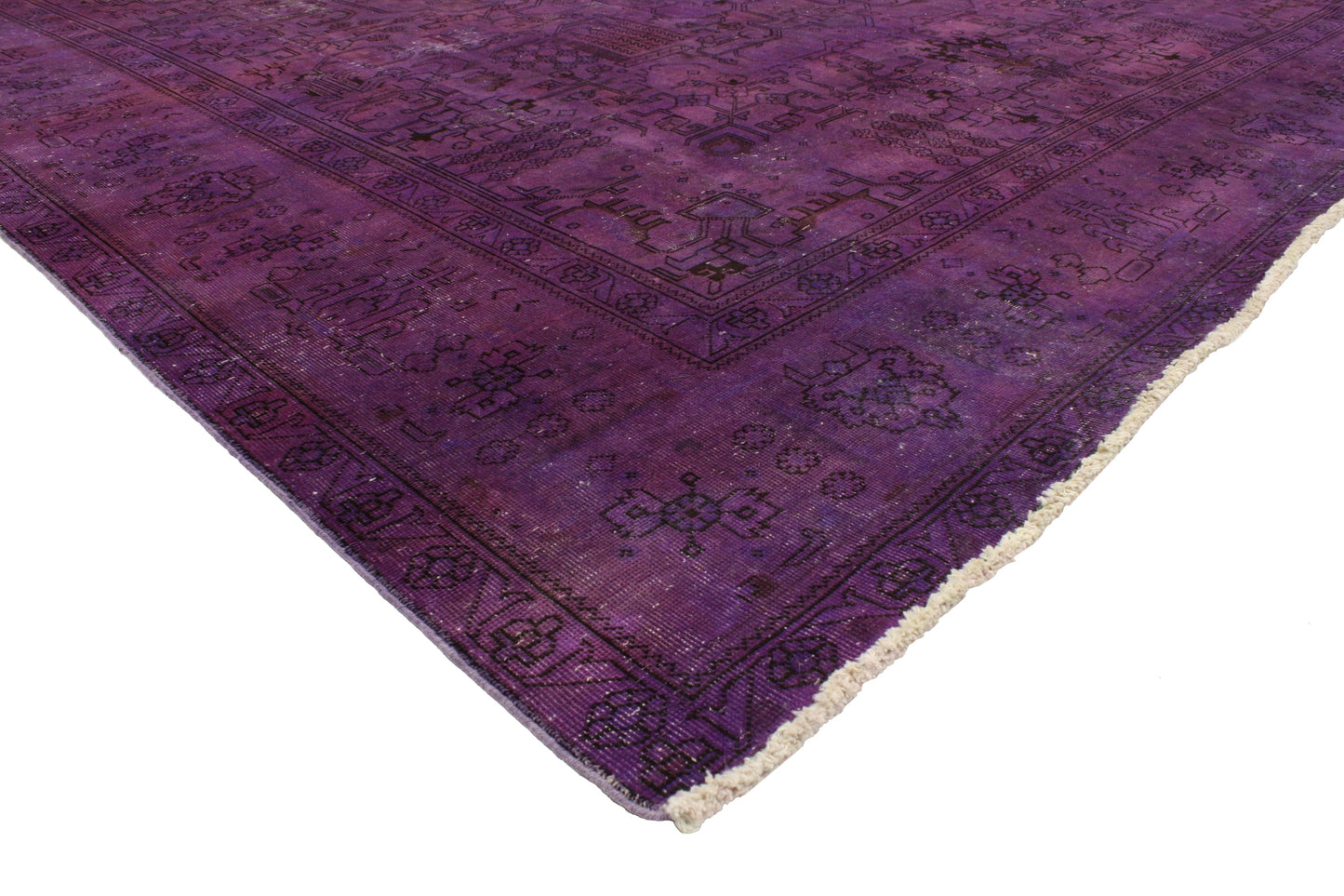 10 x 13 Vintage Overdyed Rug 80240