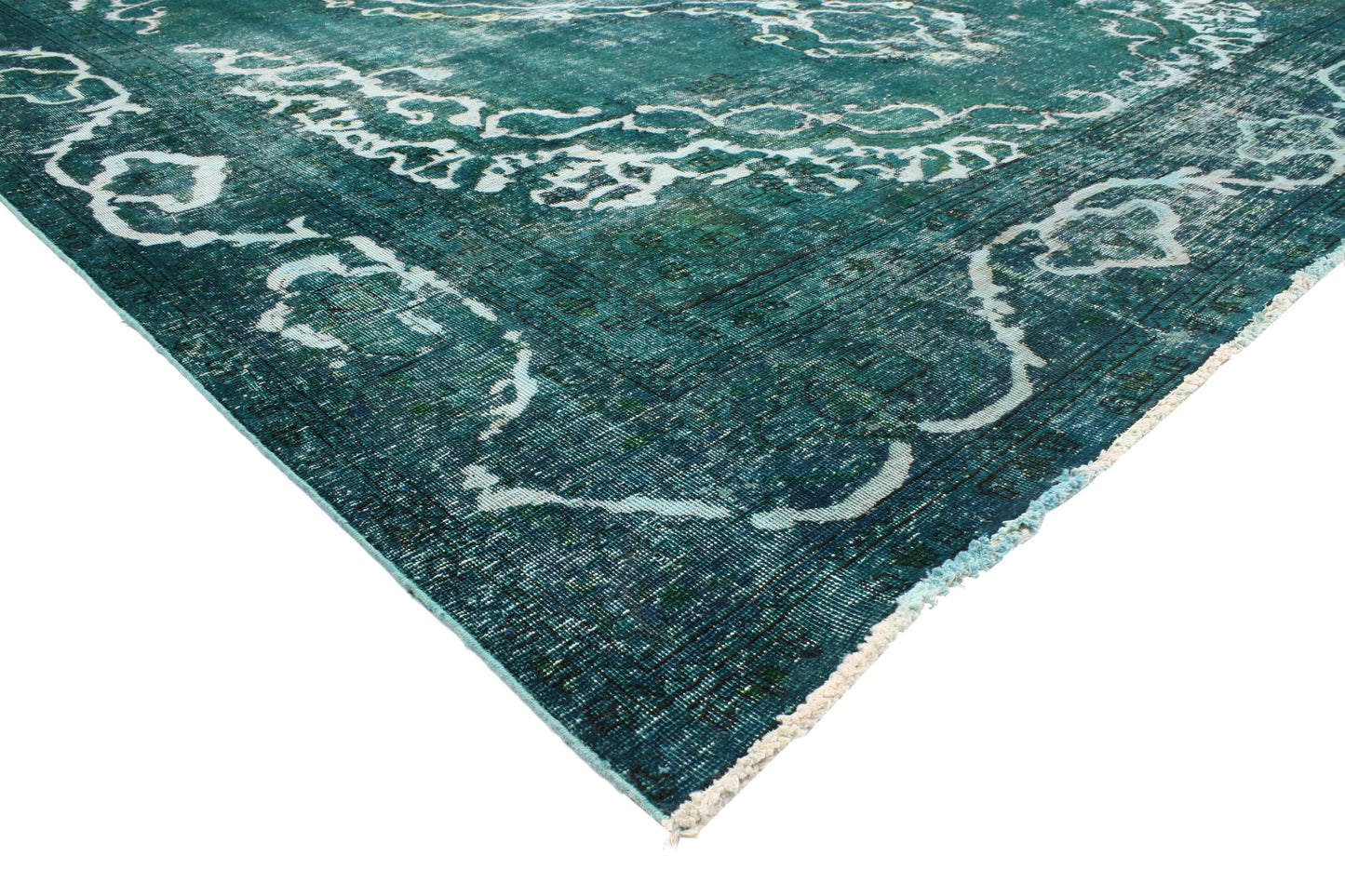 9 x 12 Vintage Overdyed Rug 80241