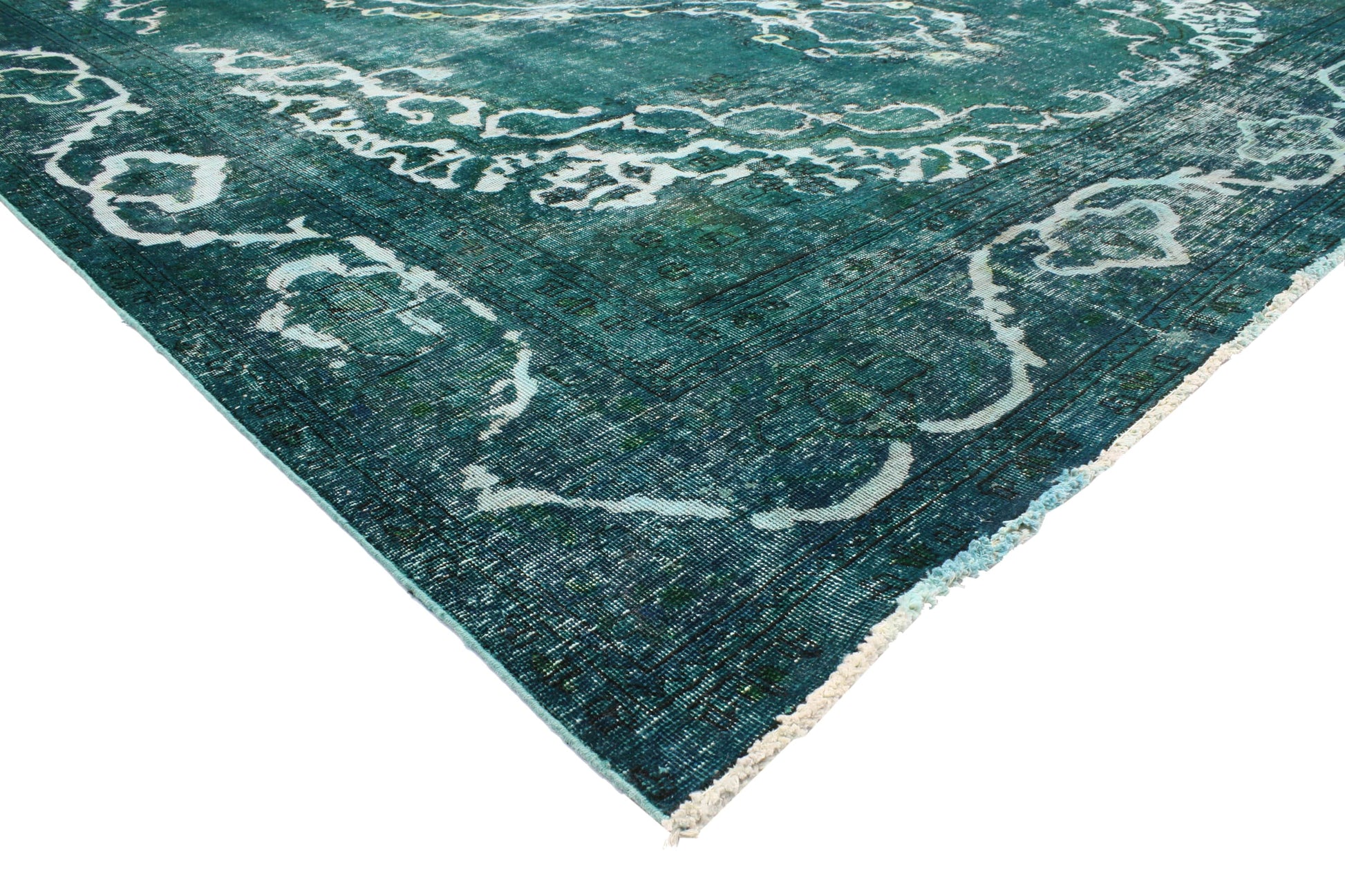 9 x 12 Vintage Overdyed Rug 80241