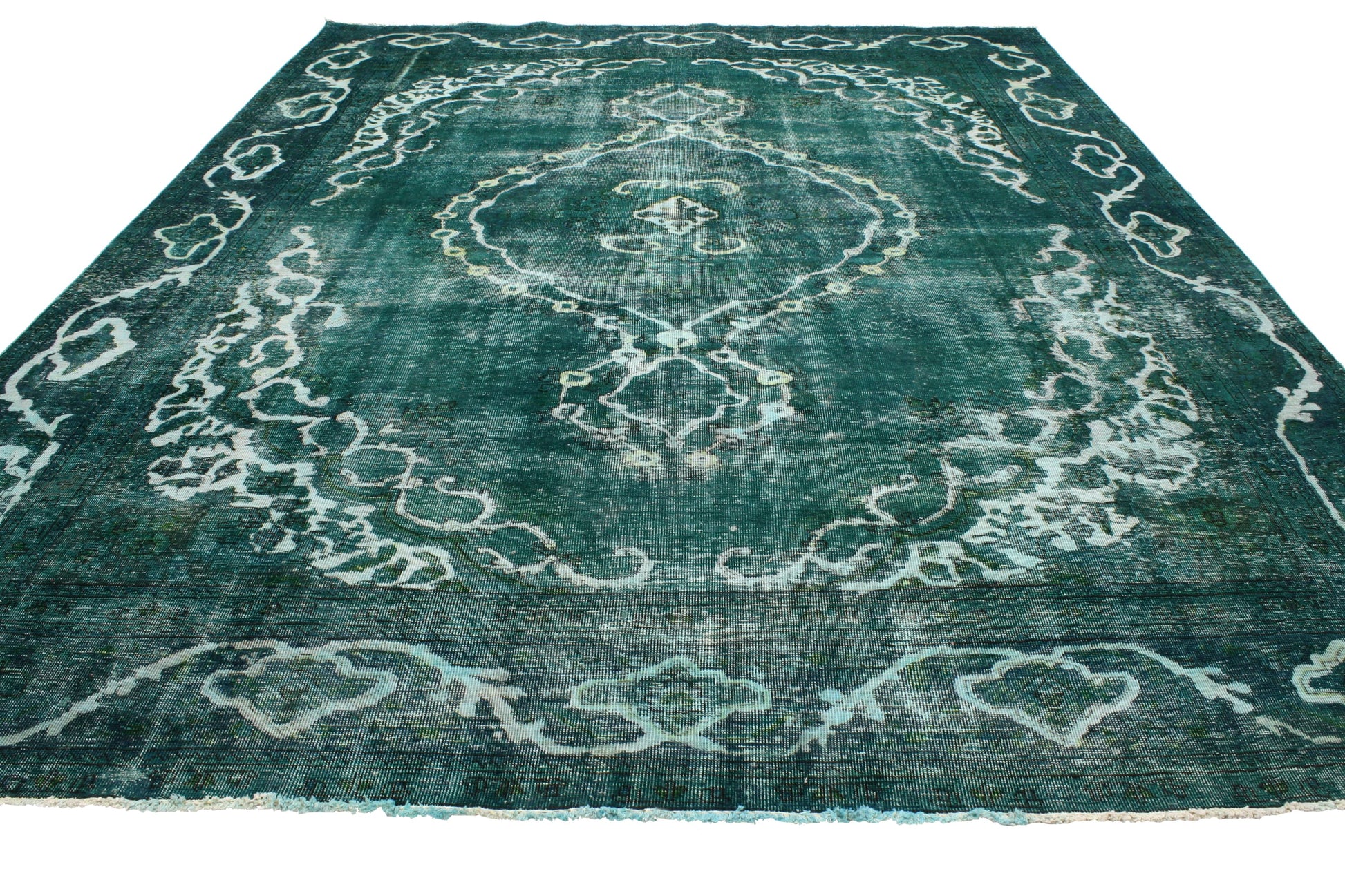 9 x 12 Vintage Overdyed Rug 80241