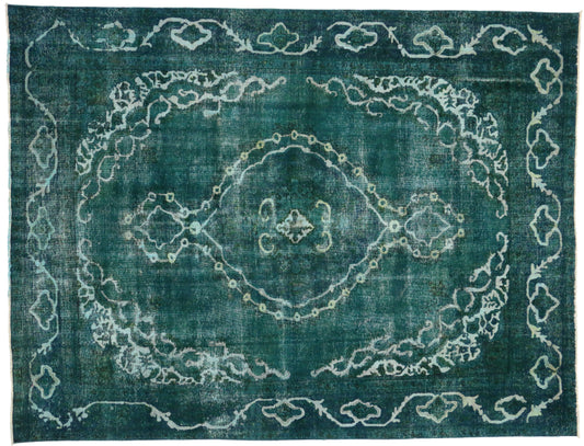9 x 12 Vintage Overdyed Rug 80241