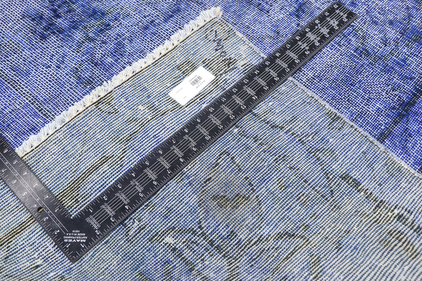 8 x 12 Vintage Blue Overdyed Persian Rug 80243