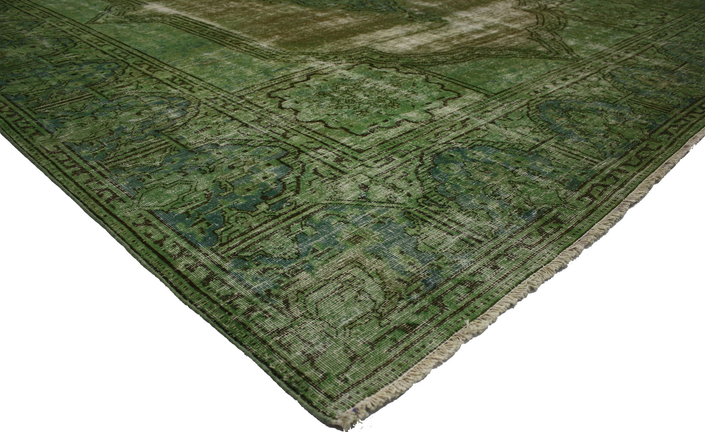 10 x 13 Vintage Overdyed Rug 80248