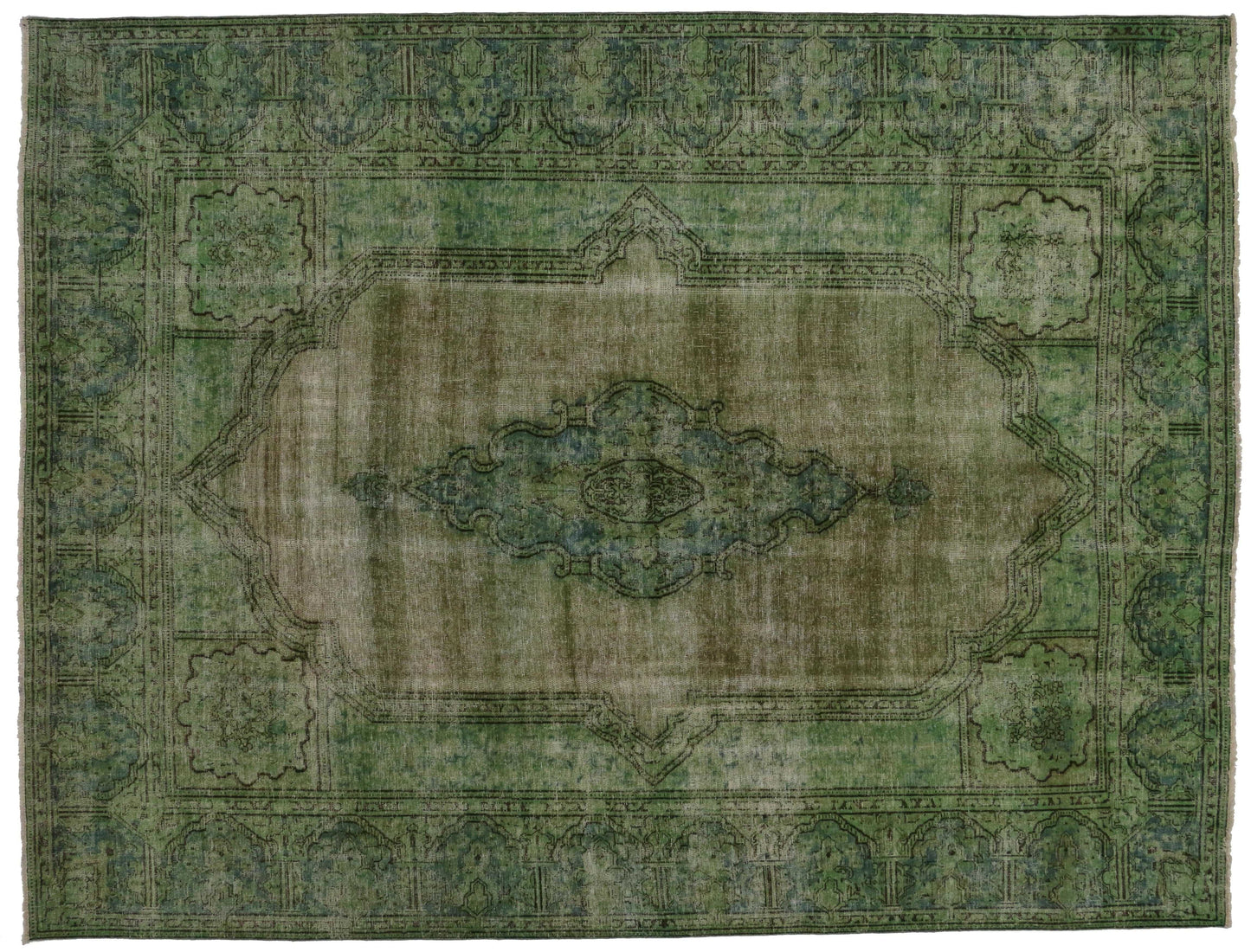 10 x 13 Vintage Overdyed Rug 80248