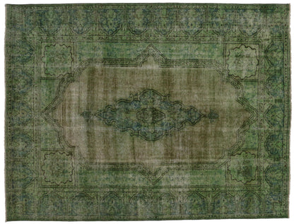 10 x 13 Vintage Overdyed Rug 80248