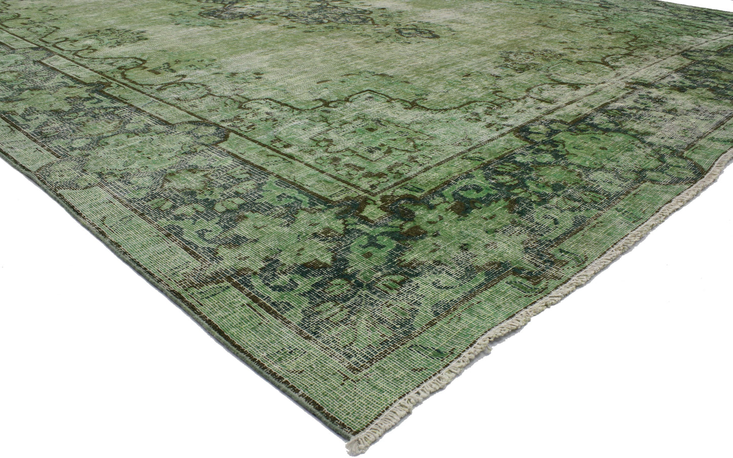 9 x 13 Vintage Overdyed Rug 80250