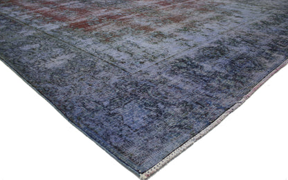 10 x 13 Vintage Overdyed Rug 80253
