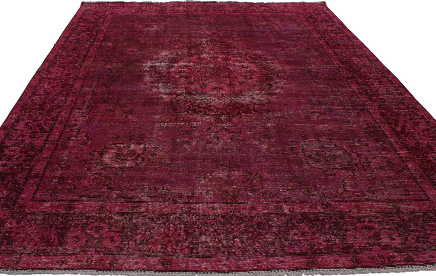 8 x 12 Vintage Overdyed Rug 80254