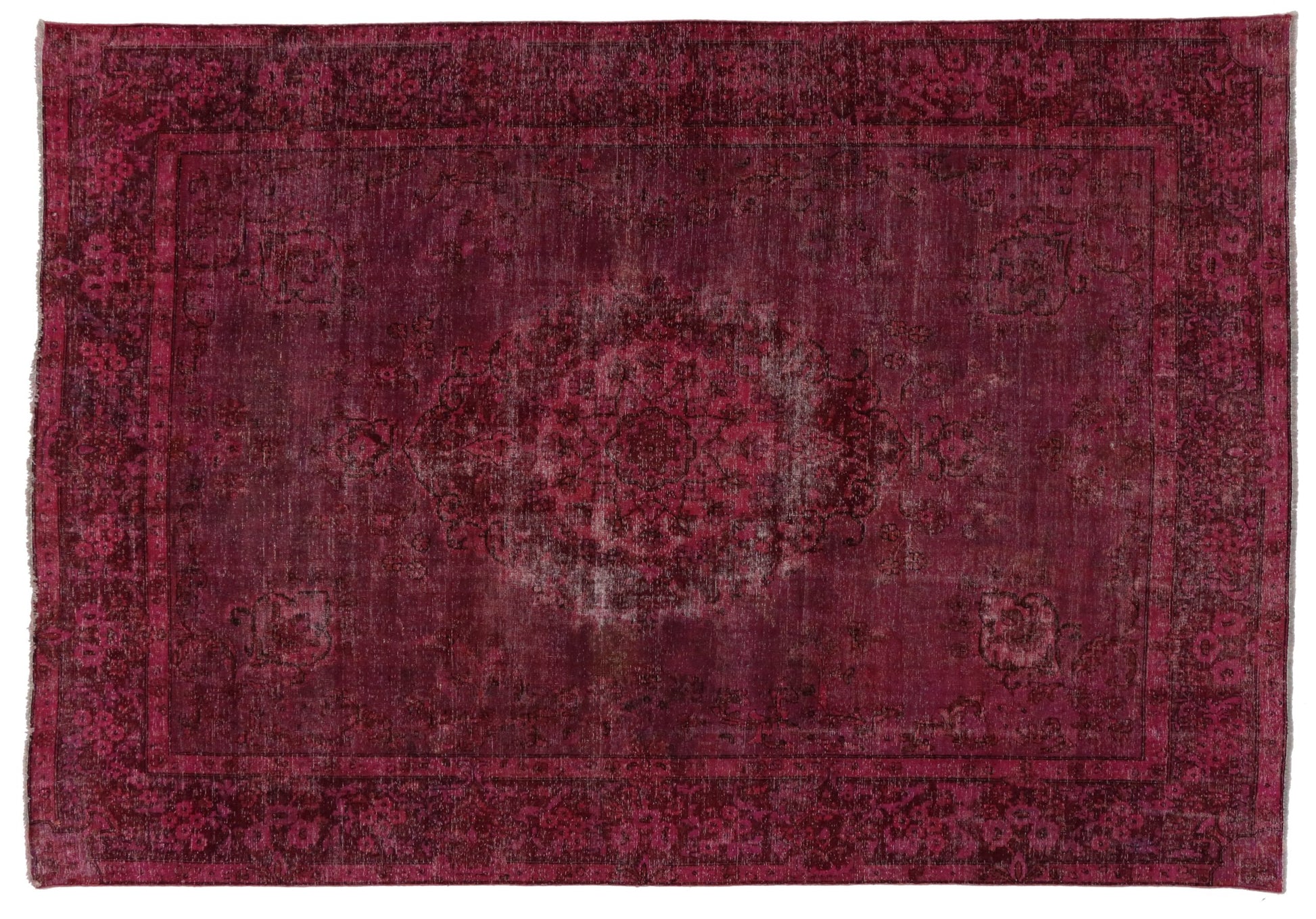 8 x 12 Vintage Overdyed Rug 80254