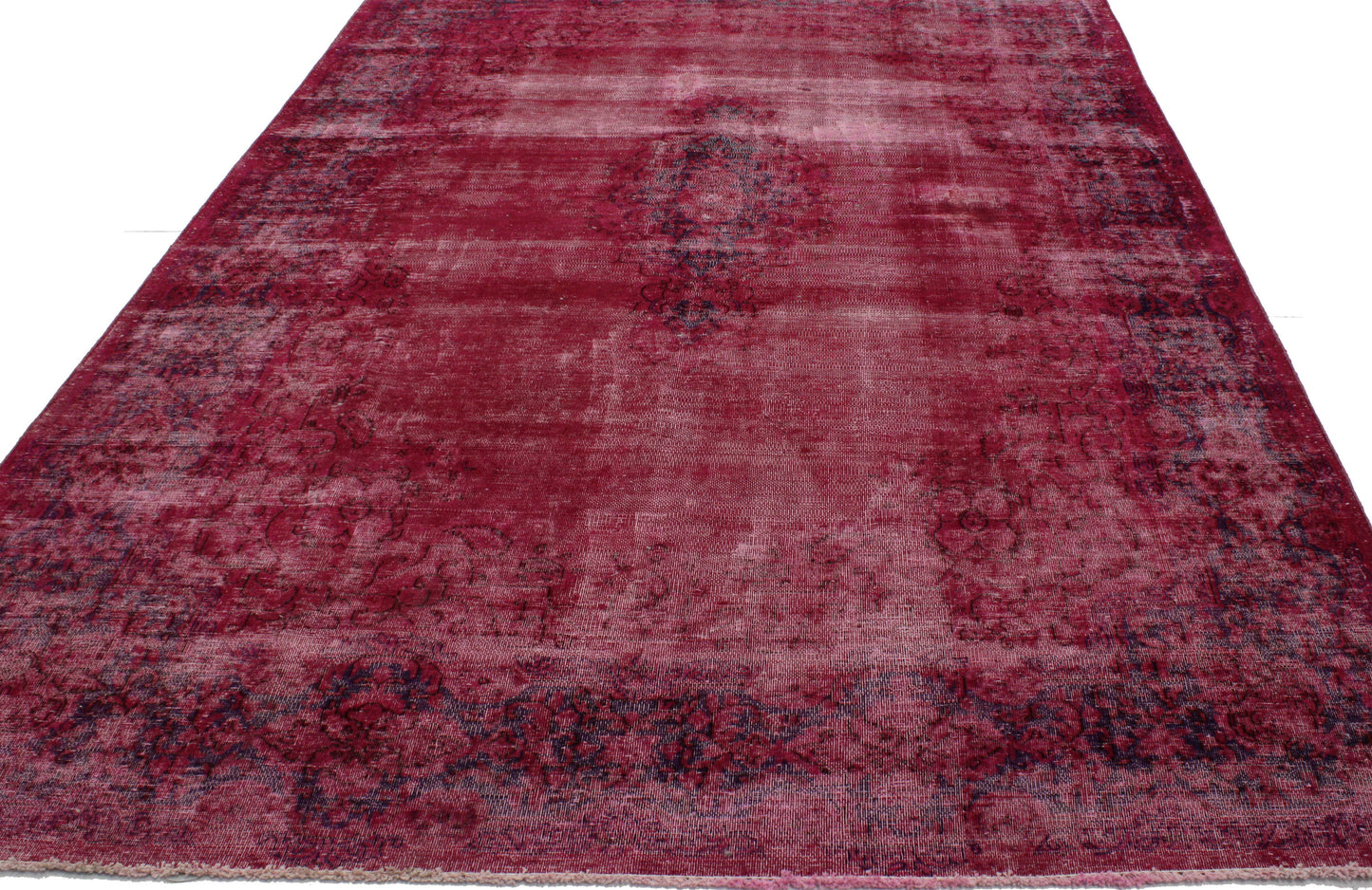 7 x 10 Vintage Overdyed Rug 80258