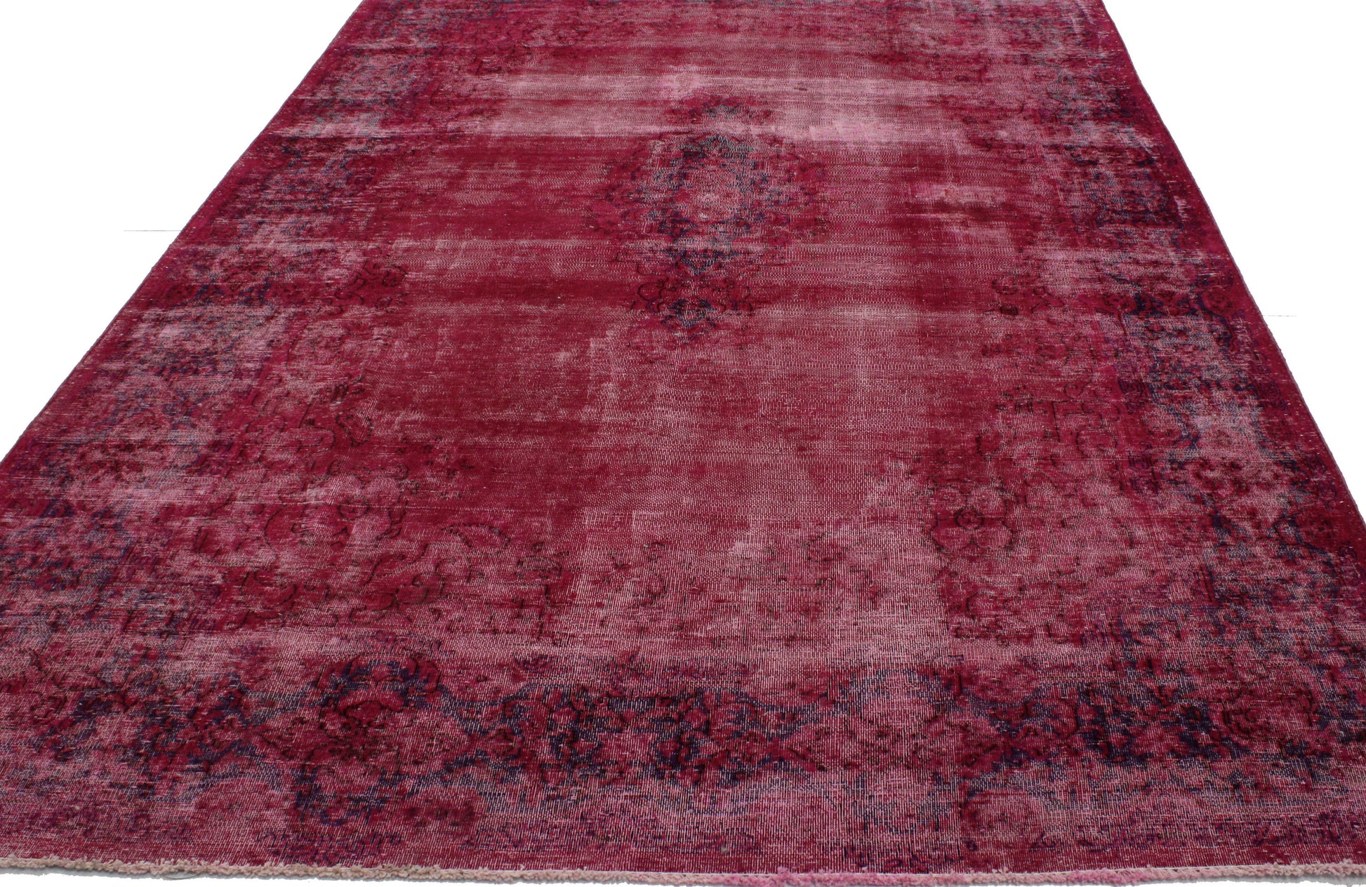 7 x 10 Vintage Overdyed Rug 80258
