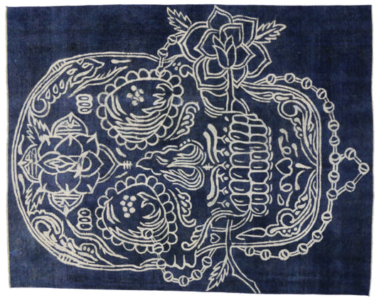 8 x 10 Vintage Overdyed Rug 80271
