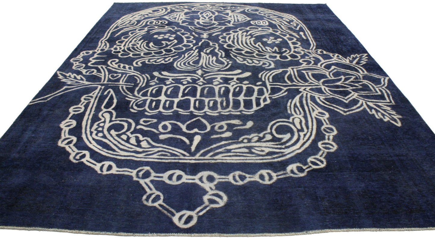 8 x 10 Vintage Overdyed Rug 80271