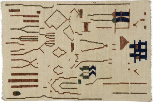 4 x 6 Contemporary Moroccan Rug 80284
