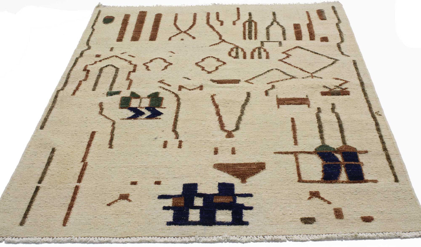 4 x 6 Contemporary Moroccan Rug 80284