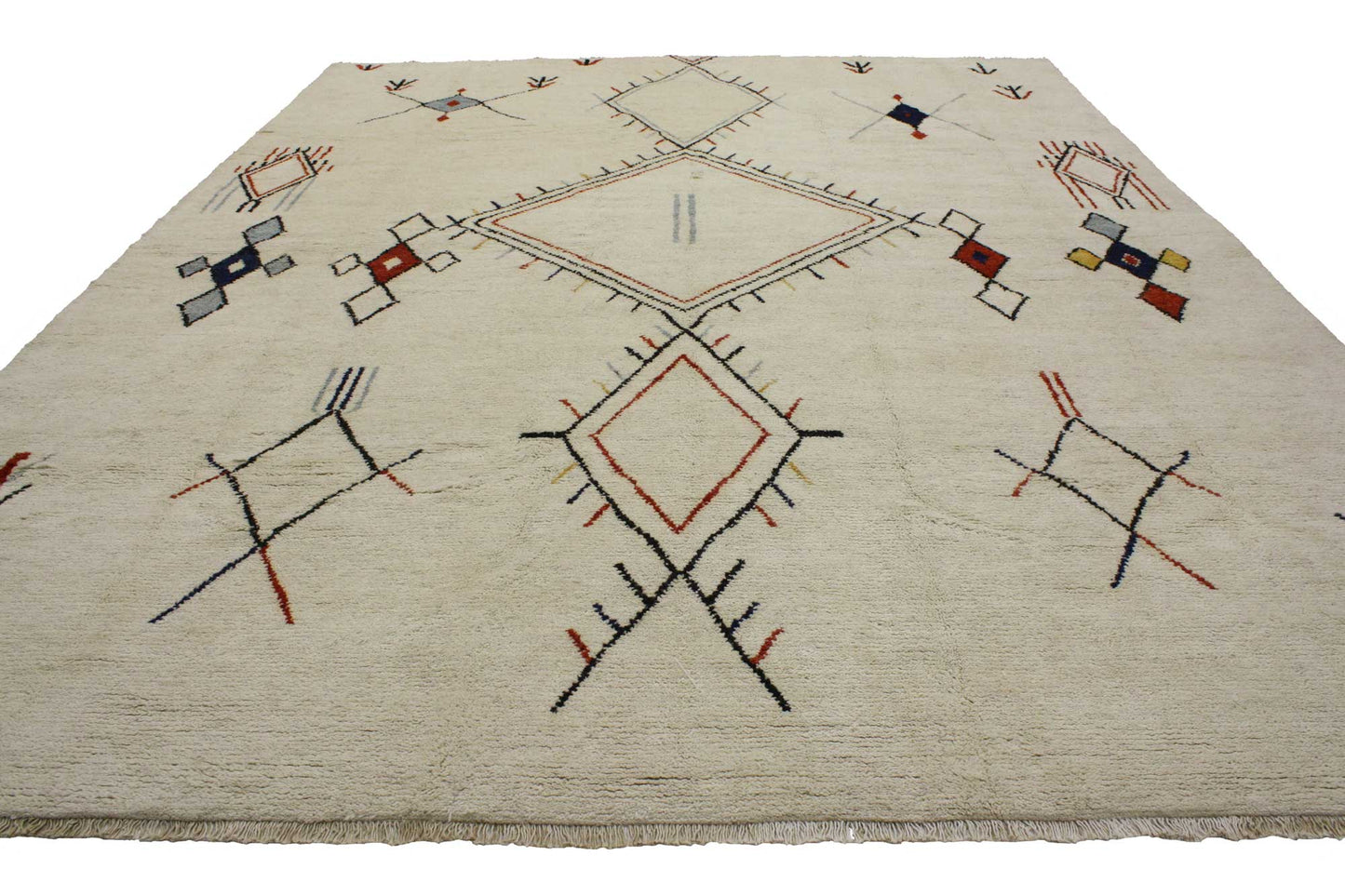 10 x 13 Contemporary Moroccan Area Rug 80288